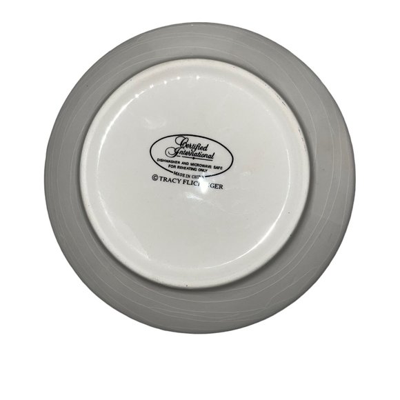 Certified International China Tracy Flickinger Oil Cruet Pitcher Dipping Plates - Picture 12 of 12